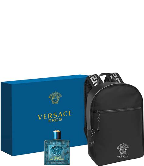 men's versace backpack with cologne|versace man cologne with bag.